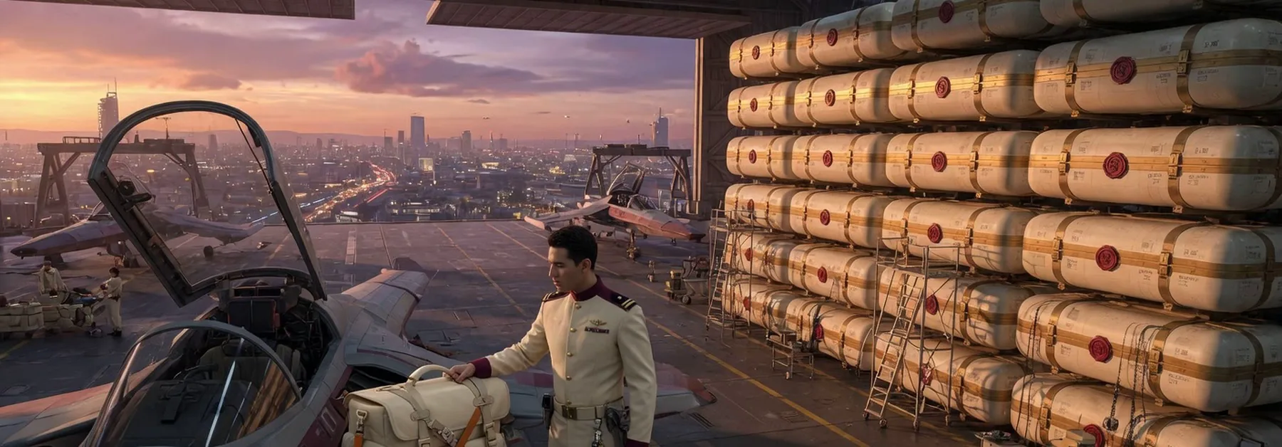 A satchel on the ship dies with it; the warehouse of crates stays.